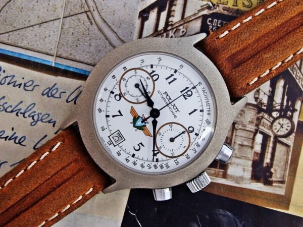 Nice Poljot Sturmanskie Pilot Chronograph watch from the 1980s. - Image 16