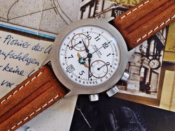 Nice Poljot Sturmanskie Pilot Chronograph watch from the 1980s. - Image 4