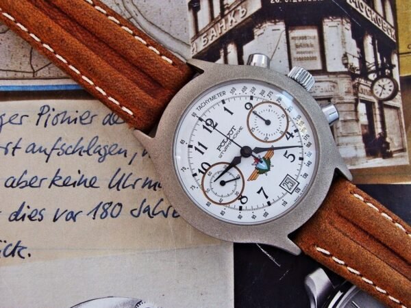Nice Poljot Sturmanskie Pilot Chronograph watch from the 1980s. - Image 5