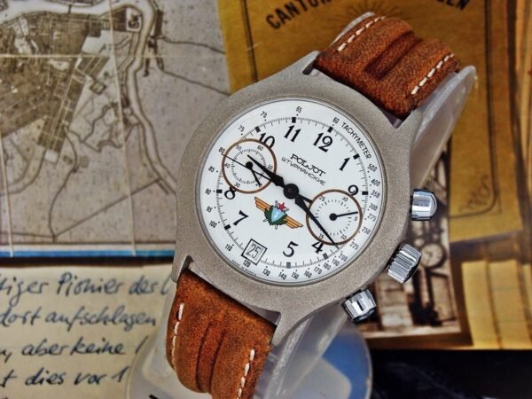 Nice Poljot Sturmanskie Pilot Chronograph watch from the 1980s. - Image 9
