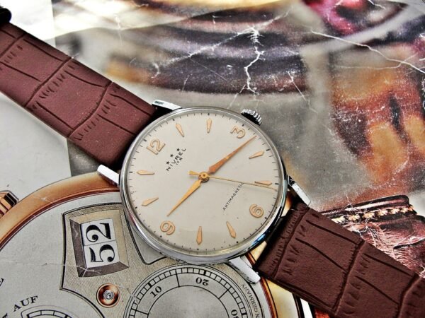 Nice Swiss Nivrel watch from the 1950s. - Image 7