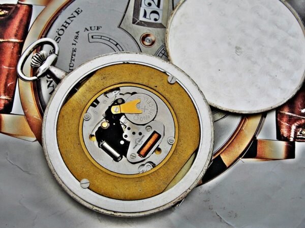 Rare silver Bergland Qwartz pocket watch from the 1980s - Image 11