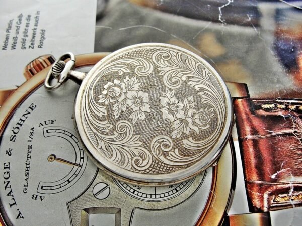 Rare silver Bergland Qwartz pocket watch from the 1980s - Image 13
