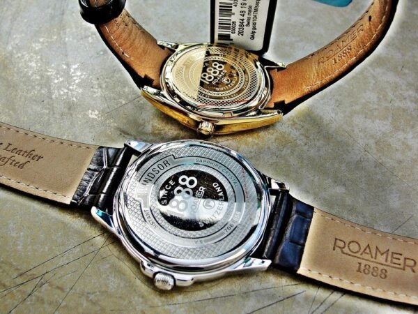 Two Swiss Roamer watches with box and paper. - Image 15
