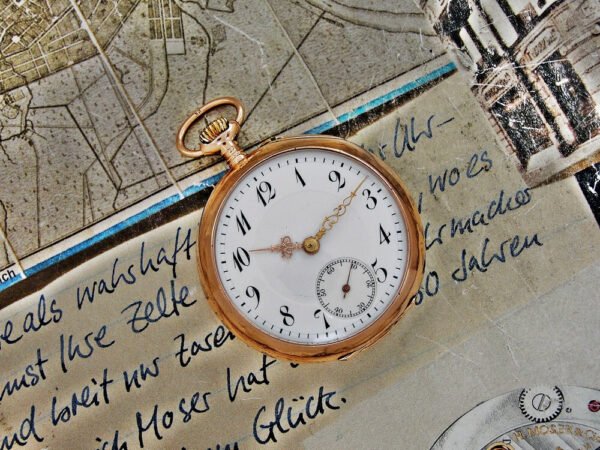 Beautiful 14k gold IWC Schaffhausen nun pocket watch from the early 1900s - Image 13