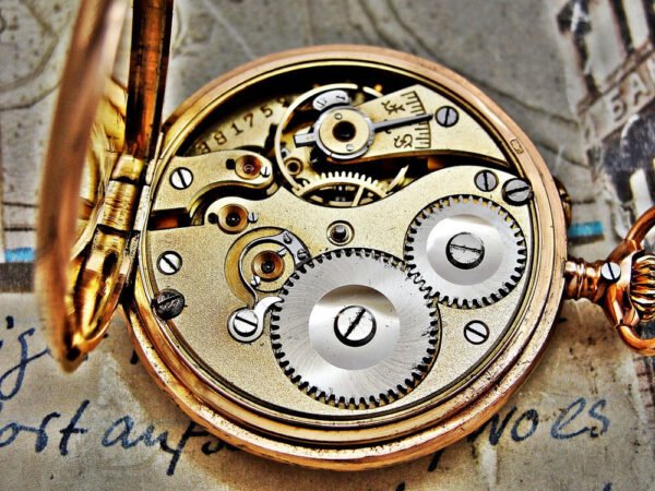 Beautiful 14k gold IWC Schaffhausen nun pocket watch from the early 1900s - Image 10
