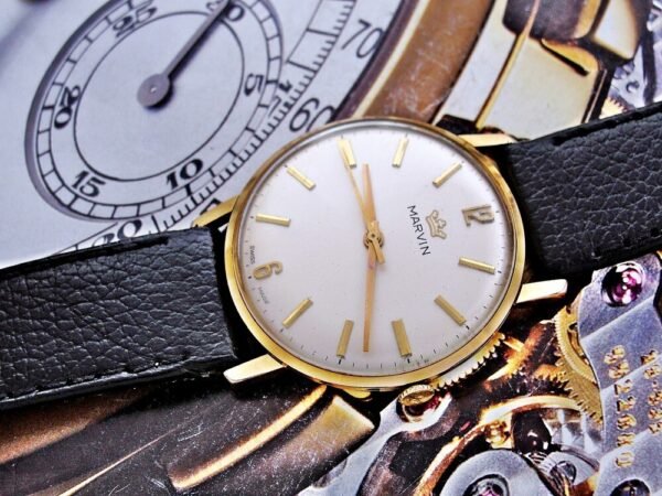 Beautiful Marvin watch from 1960 - Image 6