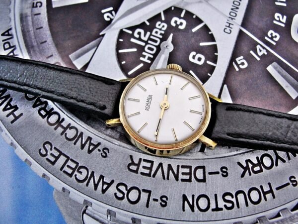 Beautiful Women's Roamer 14-karat gold watch from the 1960s - Image 15