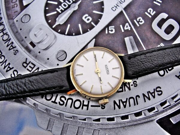 Beautiful Women's Roamer 14-karat gold watch from the 1960s - Image 3
