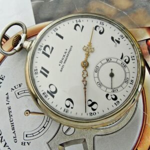 Nice Doxa pocket watch porcelain dial from the 1920s.