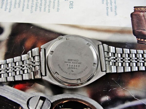 Nice large steel Seiko automatic watch from the 1970s - Image 8
