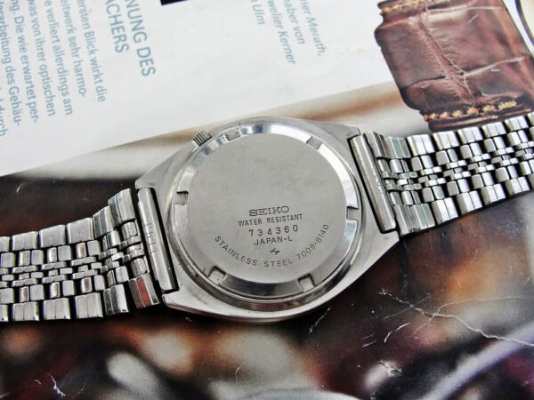 Nice large steel Seiko automatic watch from the 1970s - Image 9