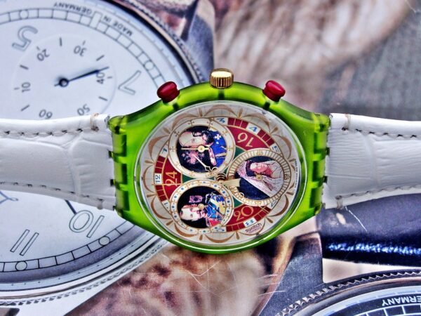 Rare Russian Tsar Swatch Chronograph watch from 1994. - Image 16