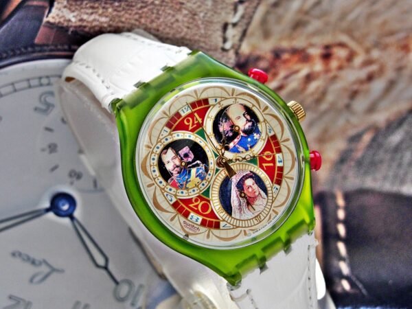 Rare Russian Tsar Swatch Chronograph watch from 1994. - Image 3