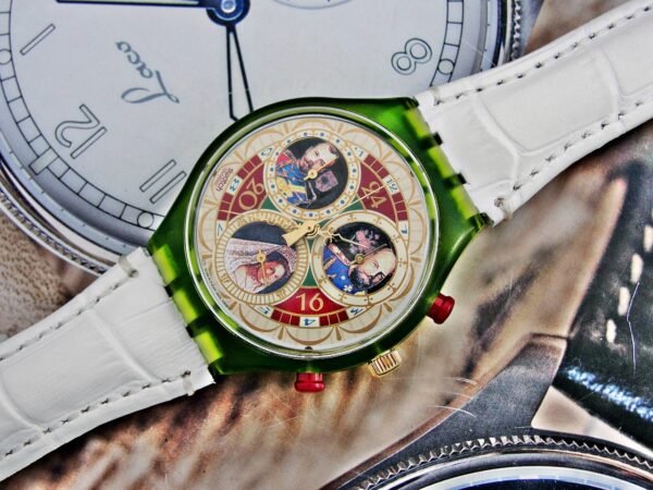 Rare Russian Tsar Swatch Chronograph watch from 1994. - Image 4