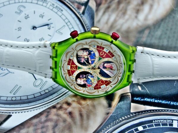 Rare Russian Tsar Swatch Chronograph watch from 1994. - Image 6