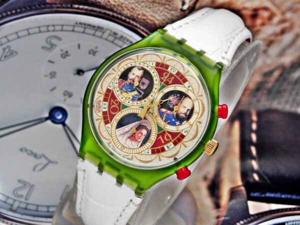Rare Russian Tsar Swatch Chronograph watch from 1994.