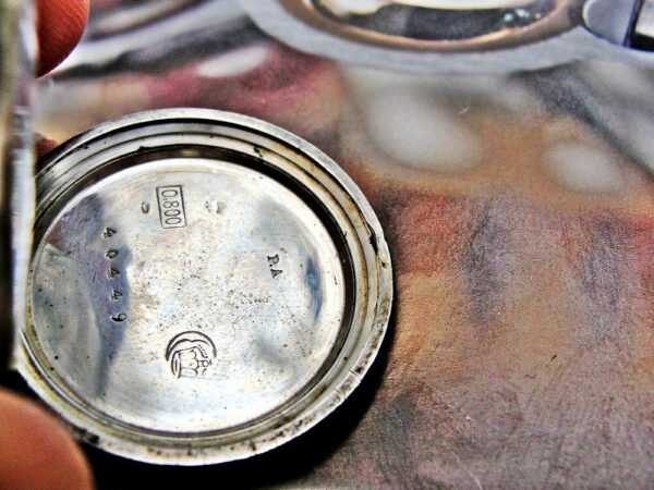 Silver nun watch with double lid porcelain dial. - Image 8