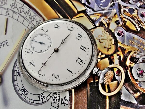 Beautiful pocket watch with porcelain dial from the early 1900s - Image 17