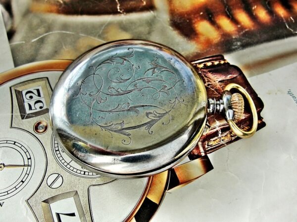Beautiful pocket watch with porcelain dial from the early 1900s - Image 10