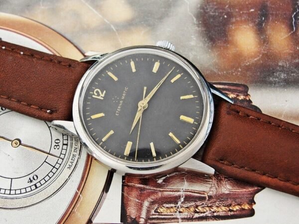 Nice Eterna Matic steel automatic watch from 1958 - Image 4