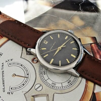Nice Eterna Matic steel automatic watch from 1958