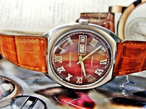 Nice Swiss Numa-Matic steel automatic watch from the 1970s - Image 14