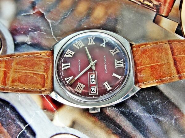 Nice Swiss Numa-Matic steel automatic watch from the 1970s - Image 8