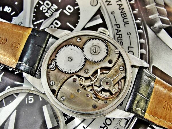 Nice bicolor dial steel case J.C. Grogan Pittsburgh installation - Image 12