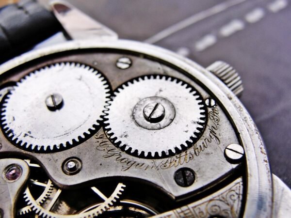 Nice bicolor dial steel case J.C. Grogan Pittsburgh installation - Image 13