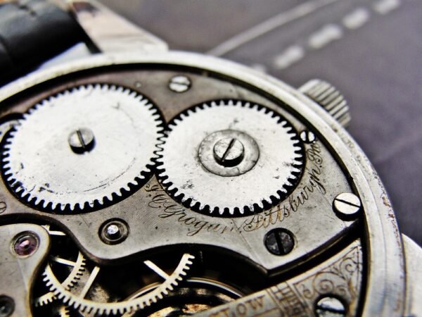 Nice bicolor dial steel case J.C. Grogan Pittsburgh installation - Image 14
