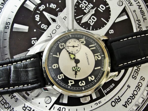 Nice bicolor dial steel case J.C. Grogan Pittsburgh installation - Image 16