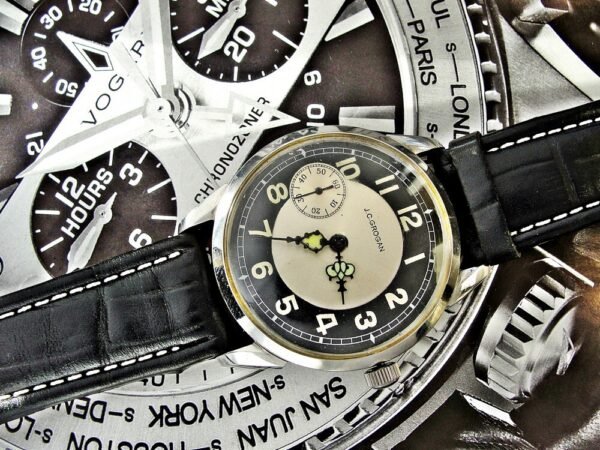 Nice bicolor dial steel case J.C. Grogan Pittsburgh installation - Image 17