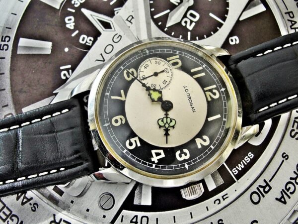 Nice bicolor dial steel case J.C. Grogan Pittsburgh installation - Image 5