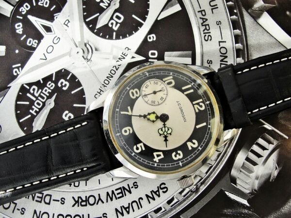 Nice bicolor dial steel case J.C. Grogan Pittsburgh installation - Image 9