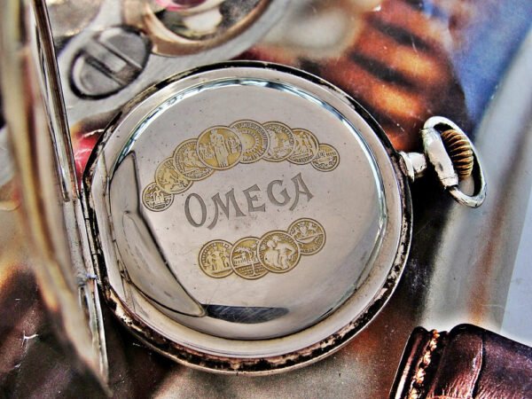 Omega silver pocket watch from the early 1900s. - Image 8