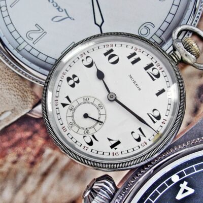 Rare Moeris pocket watch from the 1930s. Made in Switzerland.