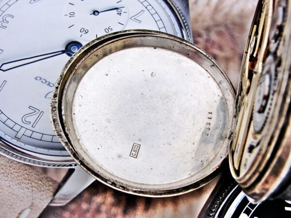 Rare large Swiss railway silver pocket watch from the late 1800s - Image 16