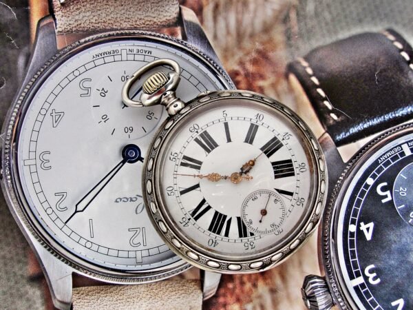 Rare large Swiss railway silver pocket watch from the late 1800s - Image 4