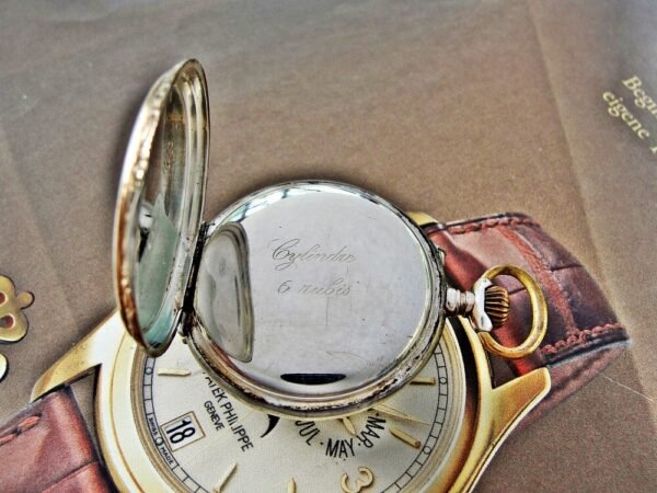 Silver porcelain nun's pocket watch with dial from the 1800s - Image 9