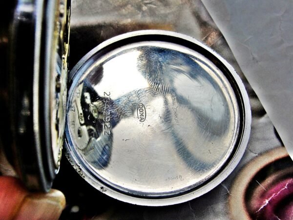 Beautiful hand-painted Doxa Locle erotic pocket watch from the 1940s. - Image 13