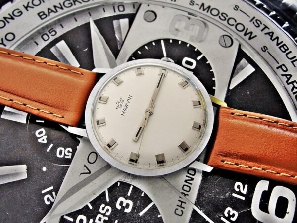 Beautiful very rare mechanical Marvin watch from the 1960s.