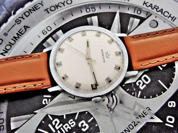Beautiful very rare mechanical Marvin watch from the 1960s. - Image 10