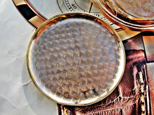 Large 14k gold Marvin watch from the 1950s. - Image 12
