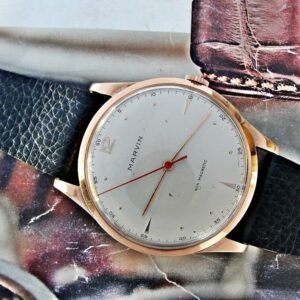 Large 14k gold Marvin watch from the 1950s.