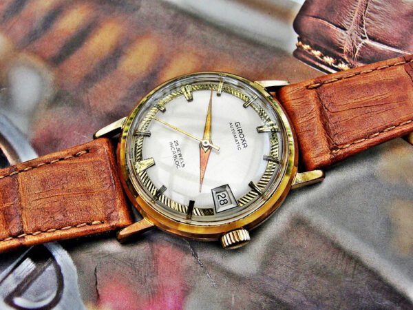 Nice Giroxa automatic watch from the 1950s. - Image 3