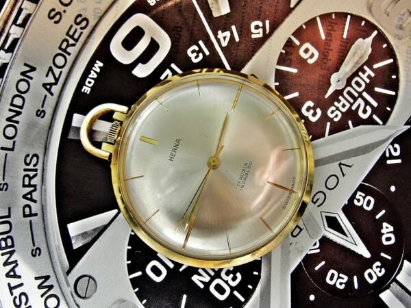 Nice Herna pocket watch from the 1960s. - Image 15