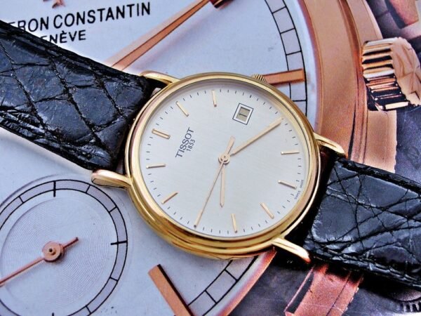 Rare 14k gold Tissot watch from the 1980s. - Image 3