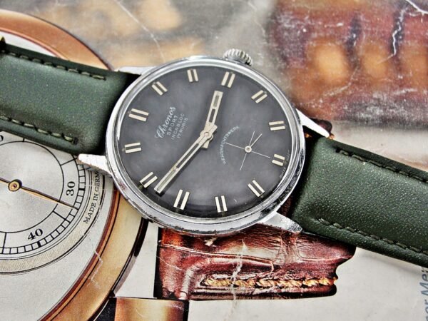 Rare Chronos Sport Wehrmachtswerk watch from the 1960s. - Image 13