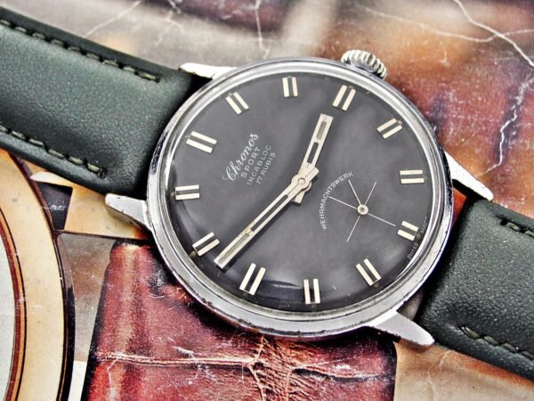 Rare Chronos Sport Wehrmachtswerk watch from the 1960s. - Image 5